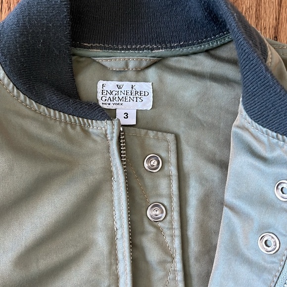 FWK Engineered Garments Rare Green Iridescent Bomber - Picture 3 of 7